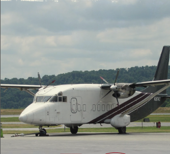 Shorts 330 Aircraft on the runway